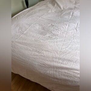 Brooklinen light pink Queen duvet cover